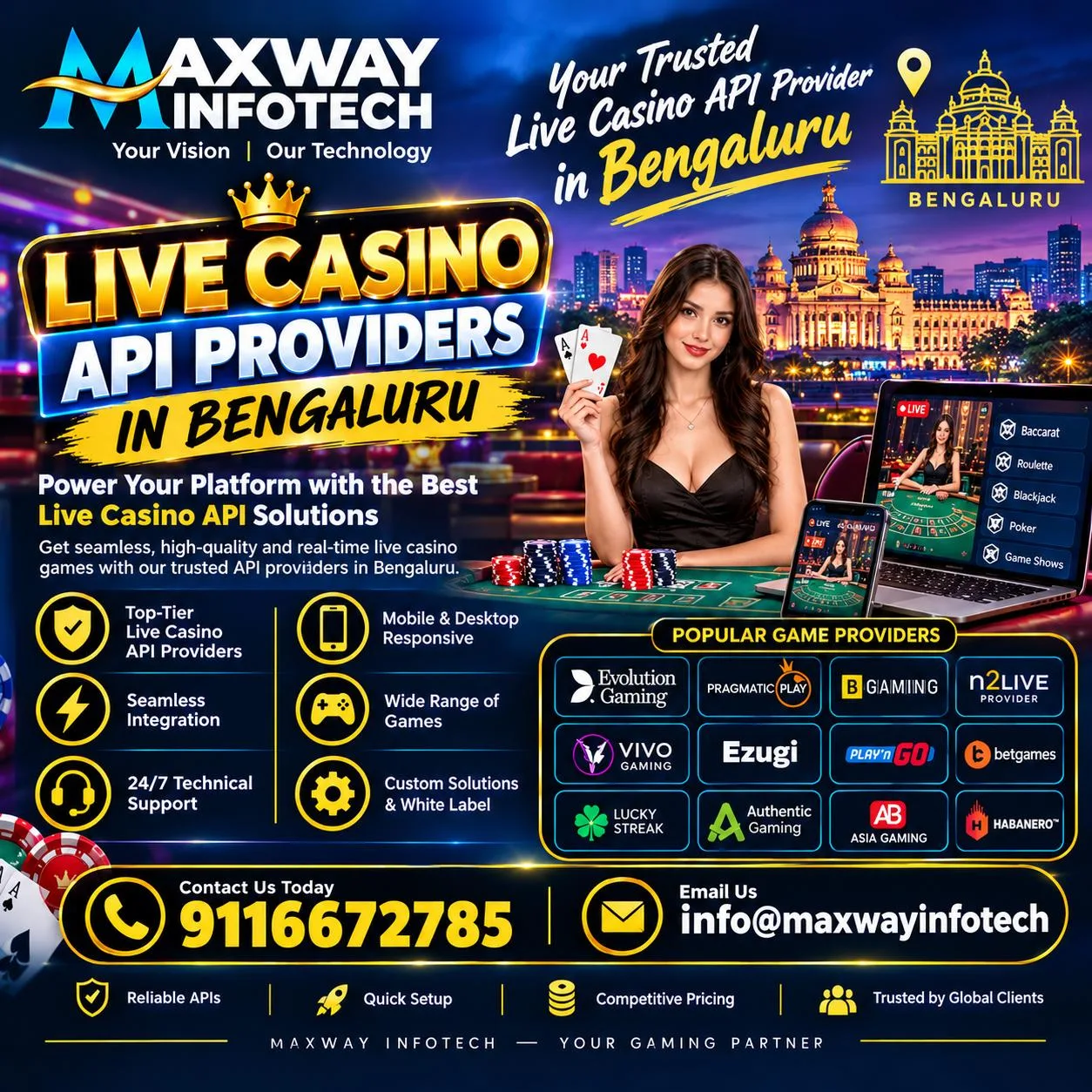 Live Casino Api Provider in Bengaluru