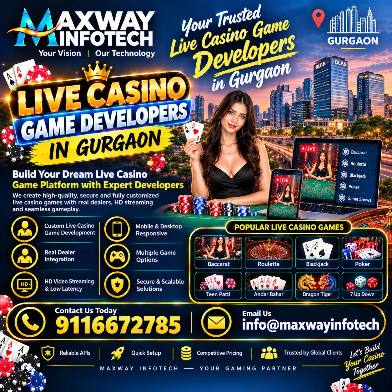 Live Casino Game Developers In Gurgaon