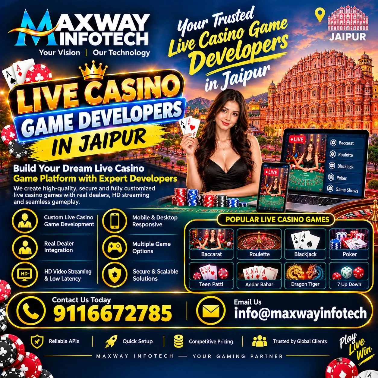 Live Casino Game Developers in Jaipur