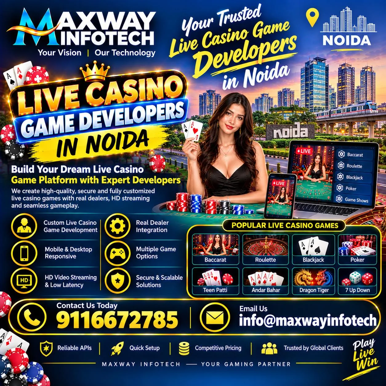 Live Casino Game Developers In Noida
