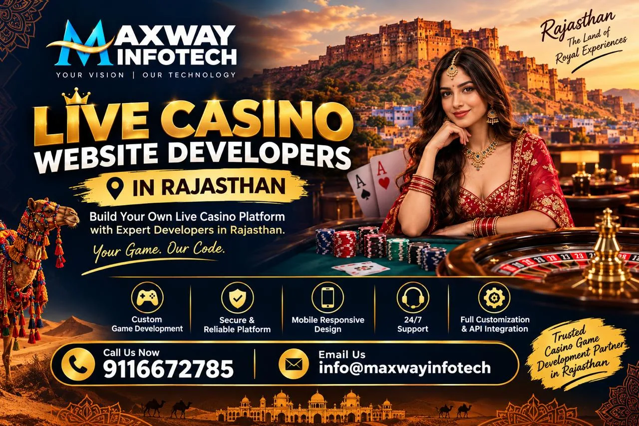 Live Casino Website Developers In Rajasthan