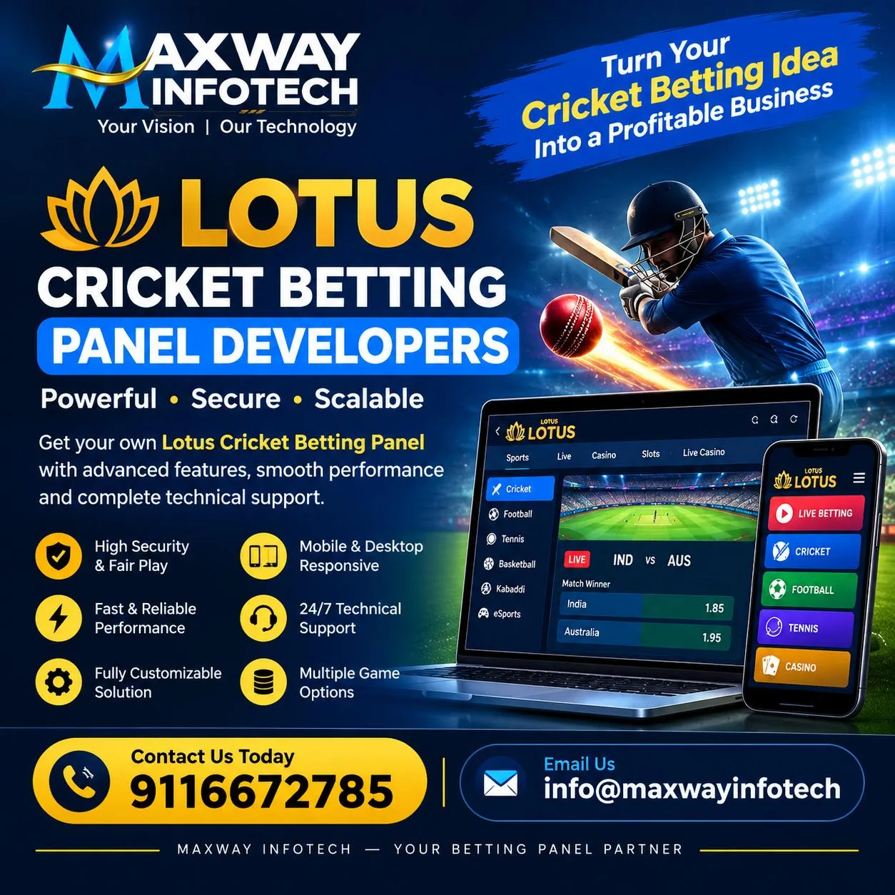 Lotus Cricket Betting Panel Developers